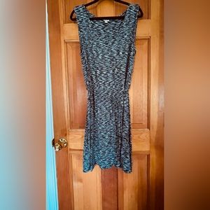 Women's XXL Merona Black & White Sleeveless Dress with Tie Waist